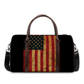 Vintage American Flag Print Duffel Bag