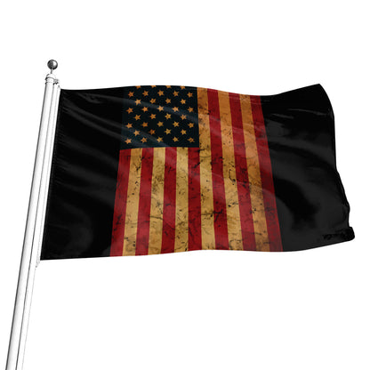 Vintage American Flag Print Flag