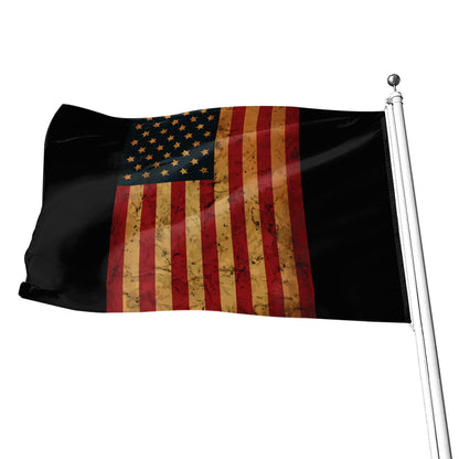 Vintage American Flag Print Flag