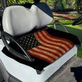 Vintage American Flag Print Golf Cart Seat Cover