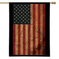 Vintage American Flag Print House Flag