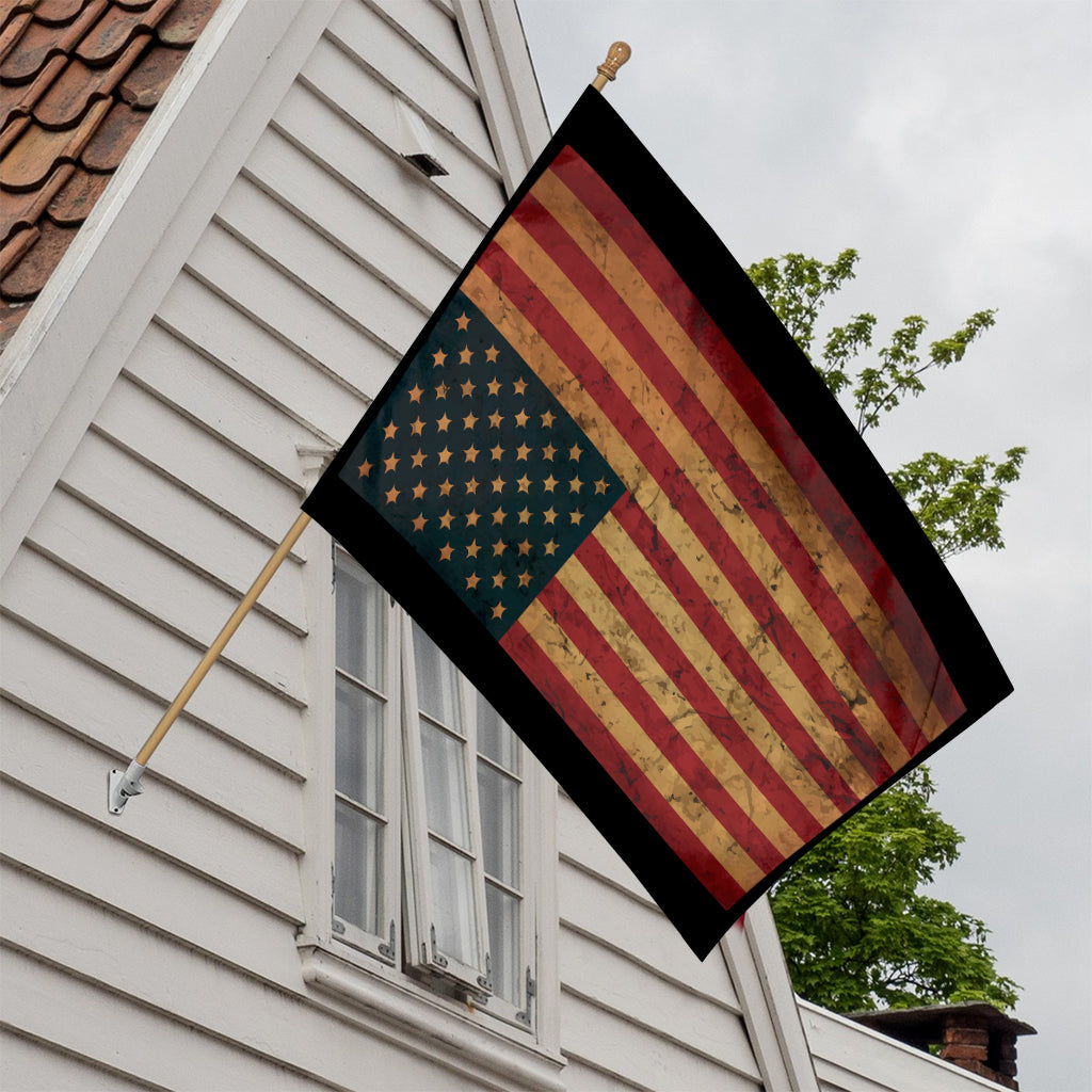 Vintage American Flag Print House Flag
