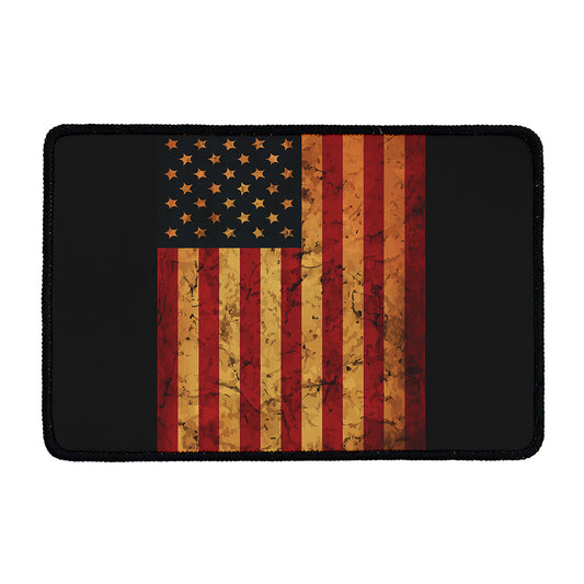 Vintage American Flag Print Kitchen Mat