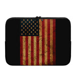 Vintage American Flag Print Laptop Sleeve