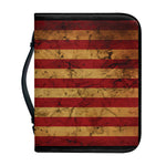 Vintage American Flag Print Leather Bible Cover