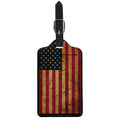 Vintage American Flag Print Luggage Tag