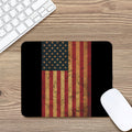 Vintage American Flag Print Mouse Pad