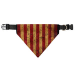Vintage American Flag Print Over The Collar Dog Bandana