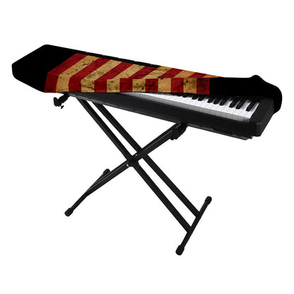 Vintage American Flag Print Piano Keyboard Cover