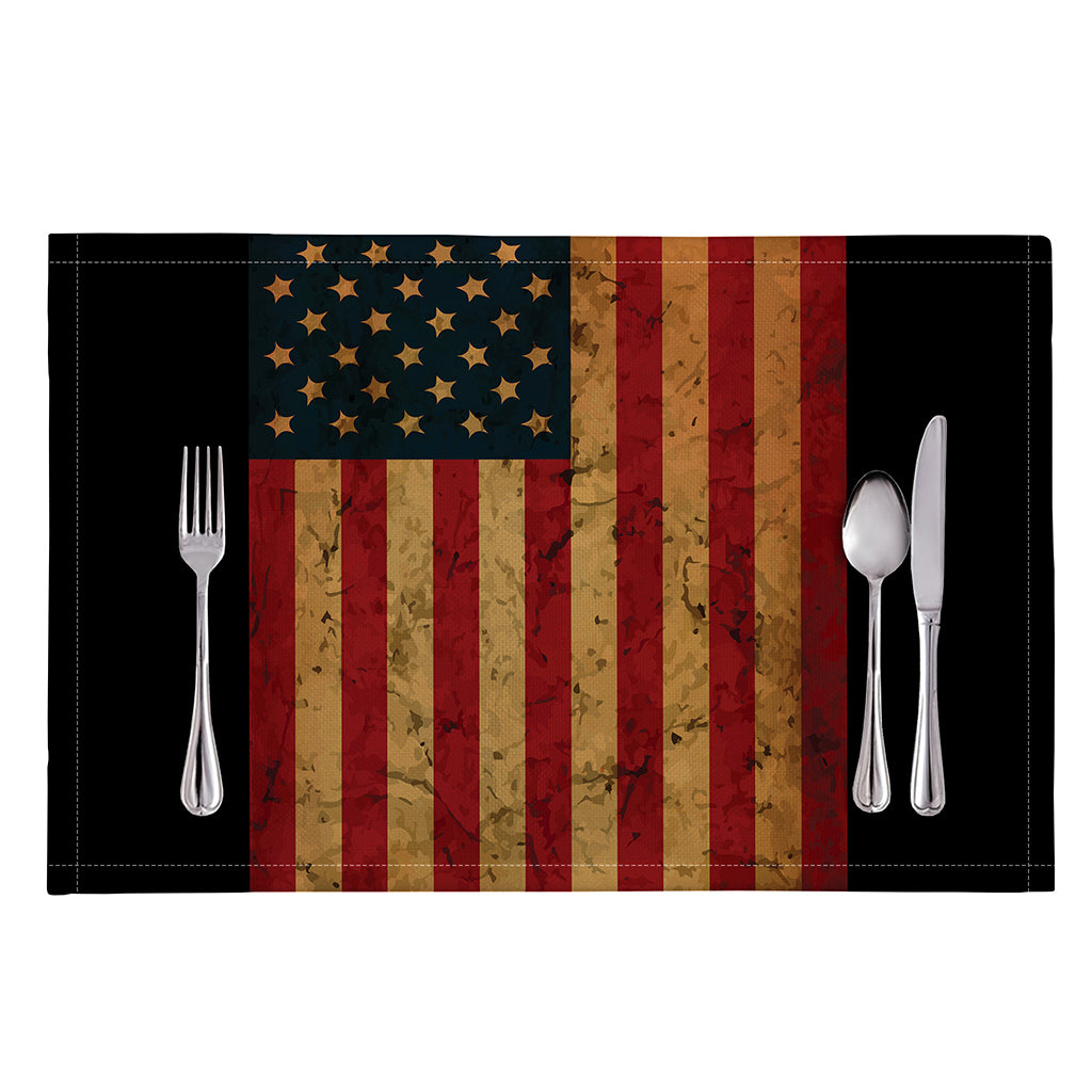 Vintage American Flag Print Placemat