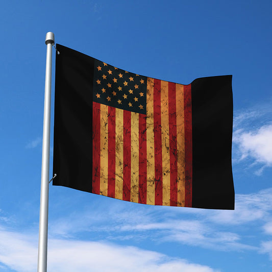 Vintage American Flag Print Polyester Flag