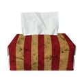 Vintage American Flag Print Rectangle Tissue Box Cover