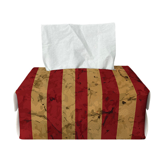 Vintage American Flag Print Rectangle Tissue Box Cover