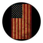 Vintage American Flag Print Round Floor Mat