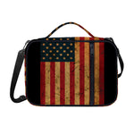 Vintage American Flag Print Shoulder Strap Bible Bag
