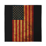 Vintage American Flag Print Silk Bandana