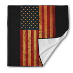 Vintage American Flag Print Silk Bandana