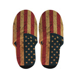 Vintage American Flag Print Slippers