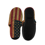 Vintage American Flag Print Slippers