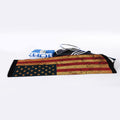 Vintage American Flag Print Sports Towel