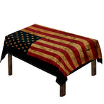 Vintage American Flag Print Tablecloth