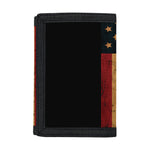 Vintage American Flag Print Trifold Wallet