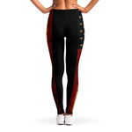 Vintage American Flag Print Women's Leggings