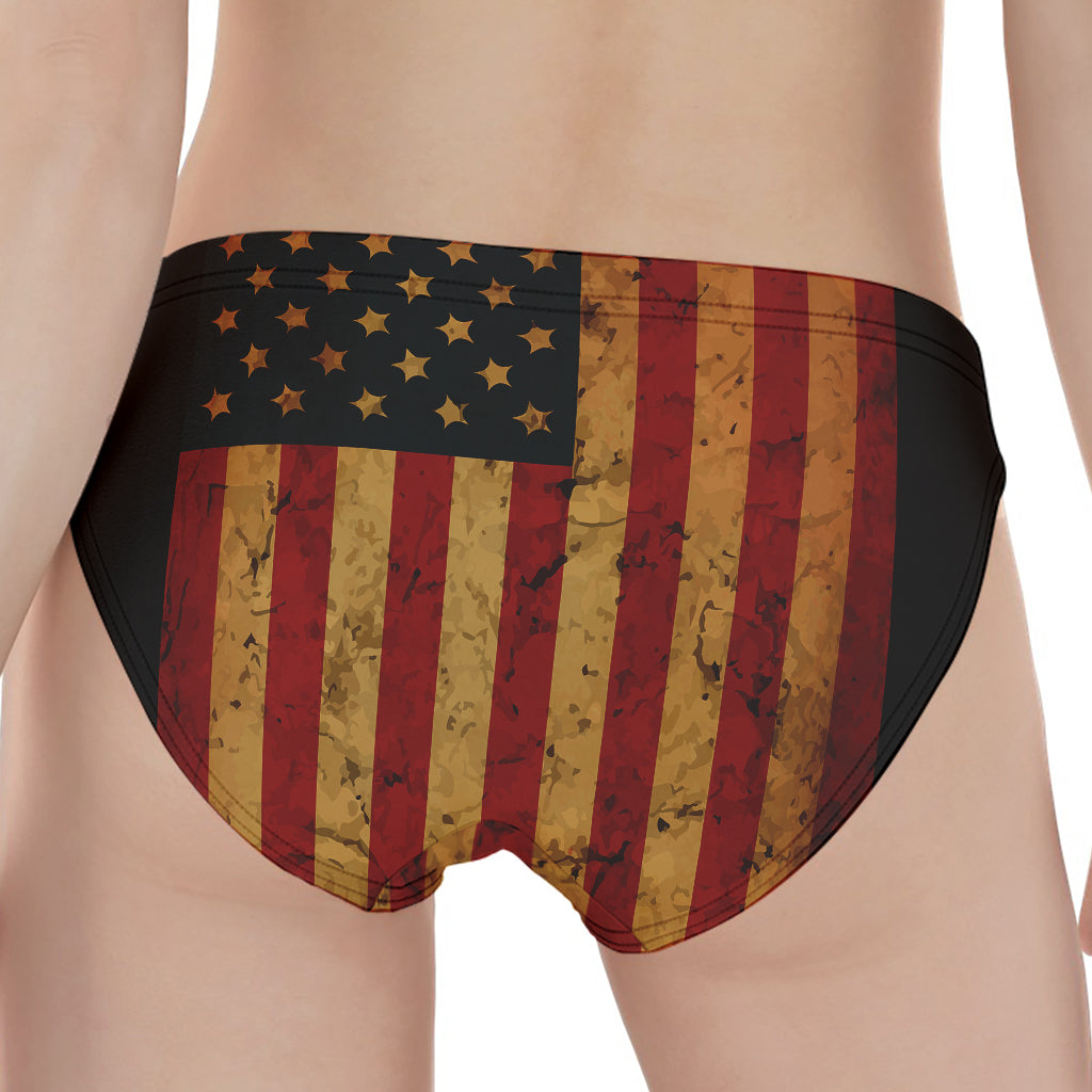 Vintage American Flag Print Women's Panties