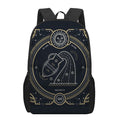 Vintage Aquarius Zodiac Sign Print 17 Inch Backpack