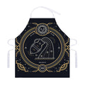 Vintage Aquarius Zodiac Sign Print Adjustable Apron