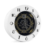 Vintage Aquarius Zodiac Sign Print Alarm Clock
