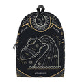 Vintage Aquarius Zodiac Sign Print School Backpack