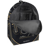 Vintage Aquarius Zodiac Sign Print Backpack