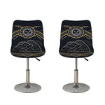 Vintage Aquarius Zodiac Sign Print Bar Stool Covers