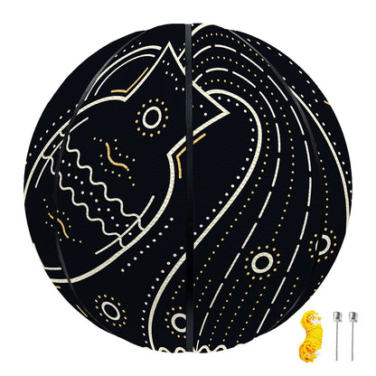 Vintage Aquarius Zodiac Sign Print Basketball