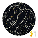 Vintage Aquarius Zodiac Sign Print Basketball