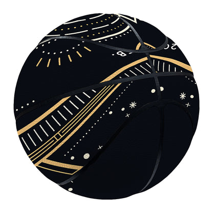 Vintage Aquarius Zodiac Sign Print Basketball