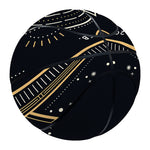 Vintage Aquarius Zodiac Sign Print Basketball