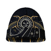 Vintage Aquarius Zodiac Sign Print Beanie