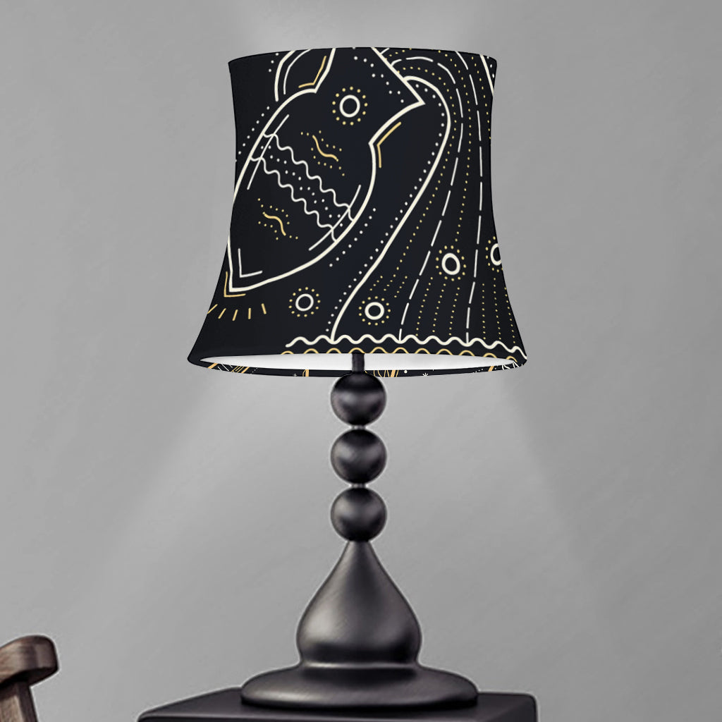 Vintage Aquarius Zodiac Sign Print Bell Lamp Shade