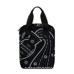 Vintage Aquarius Zodiac Sign Print Bible Tote Bag