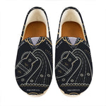Vintage Aquarius Zodiac Sign Print Casual Shoes
