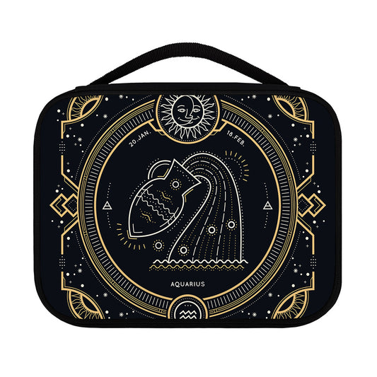 Vintage Aquarius Zodiac Sign Print Classic Bible Case