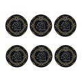 Vintage Aquarius Zodiac Sign Print Coaster Set