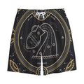 Vintage Aquarius Zodiac Sign Print Cotton Shorts