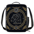 Vintage Aquarius Zodiac Sign Print Crossbody Lunch Bag