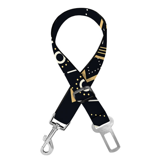 Vintage Aquarius Zodiac Sign Print Dog Seat Belt