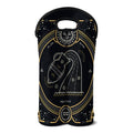 Vintage Aquarius Zodiac Sign Print Double Neoprene Wine Tote
