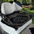 Vintage Aquarius Zodiac Sign Print Golf Cart Seat Cover