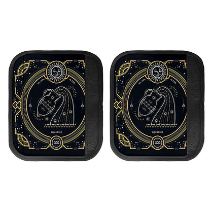 Vintage Aquarius Zodiac Sign Print Handle Covers